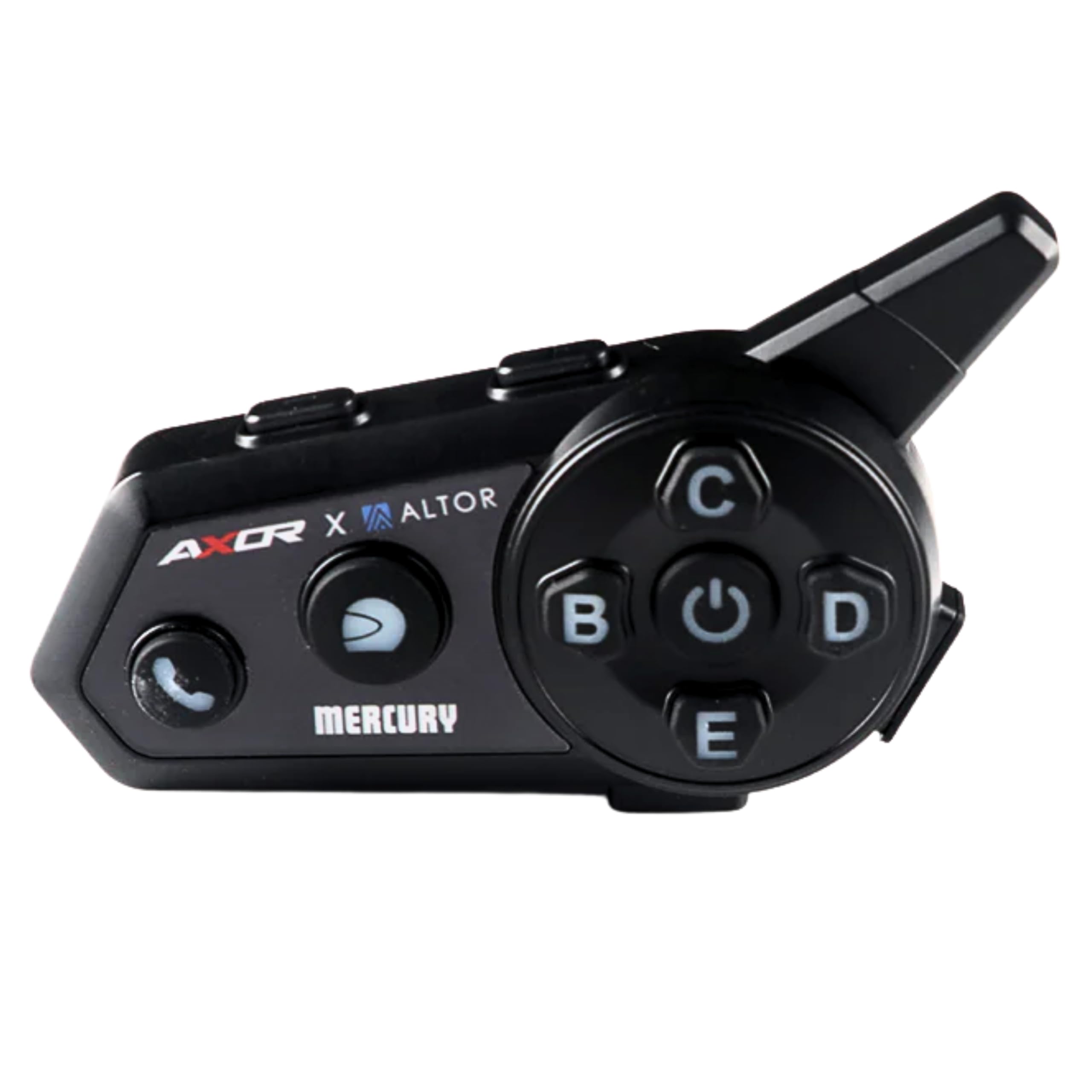 Axor Mercury Intercom Powered by ALTOR Motorcycle Helmet Bluetooth Using Music & GPS, Supports Android & iOS, Compatible with All Helmets