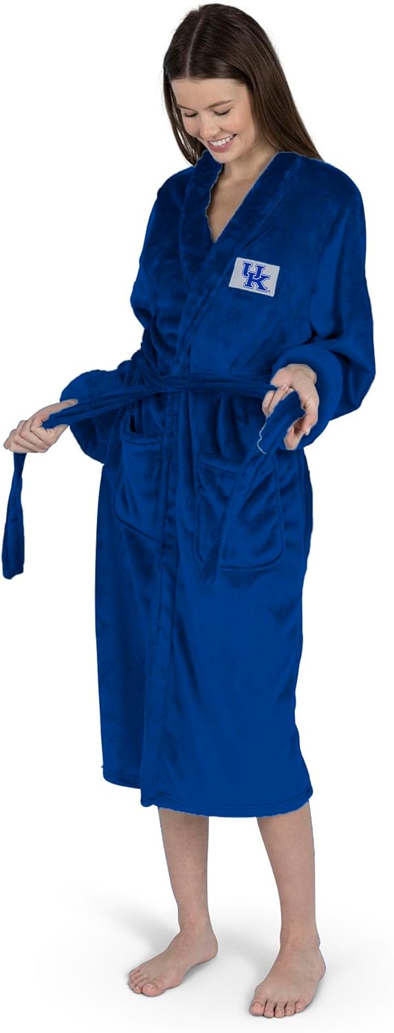 NCAA Team Pride Silk Touch Robe with Logo, Comfortable Lounge Wear for Men and Women