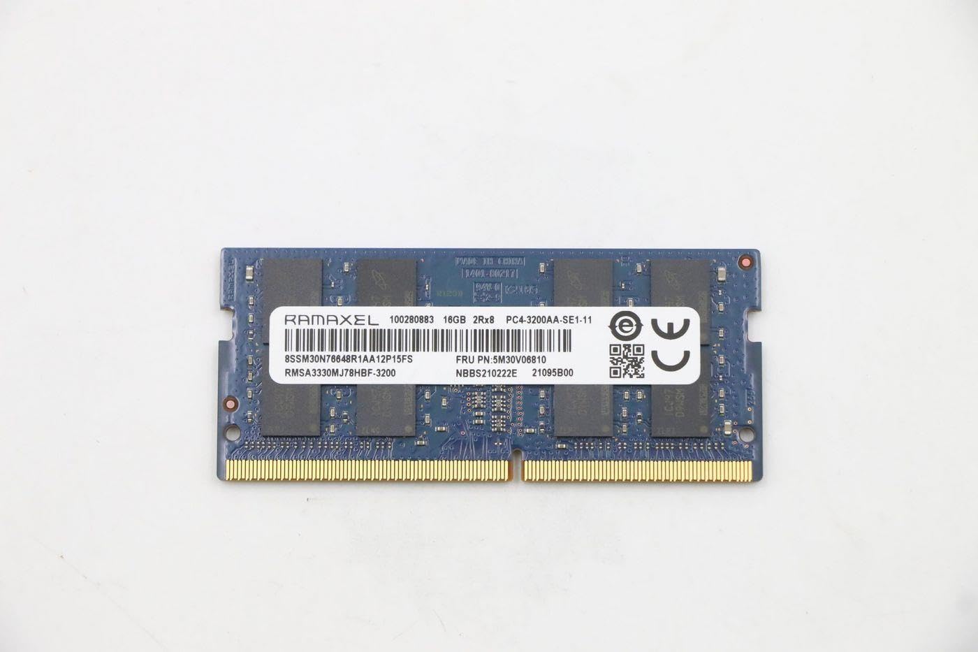 Lenovo 16GB DDR4 SODIMM Memory Module 3200MHz, FRU5M30V06810 (Module 3200MHz)