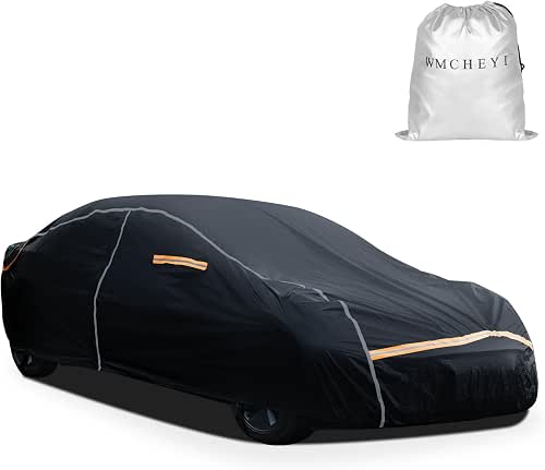 Car Cover Waterproof All Weather,6 Layers Car Covers for Automobiles,