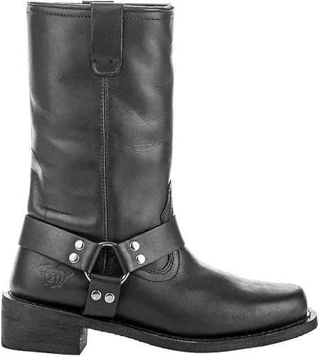 Miniatura 4 de Highway 21 Botas Spark, botas protectoras de cuero para motocicleta para hombres y mujeres, ropa para todo tipo de clima para conducción resistente