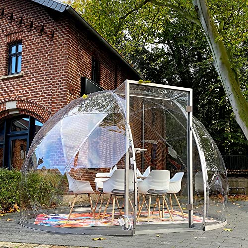 HOME DELUXE - Iglu Arctic- ⌀ 354 cm, Höhe 231 cm, 9,1 m² Wohnfläche I Glas Iglu, Gartenkuppel, GEO