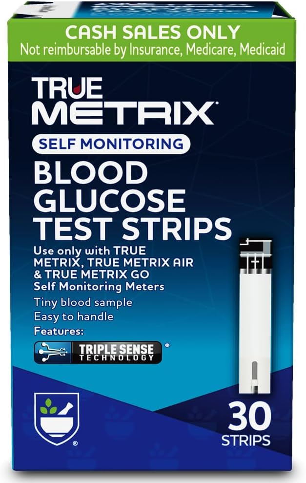 Rite Aid, Truemetrix Blood Glucose Test Strips, 30 Count