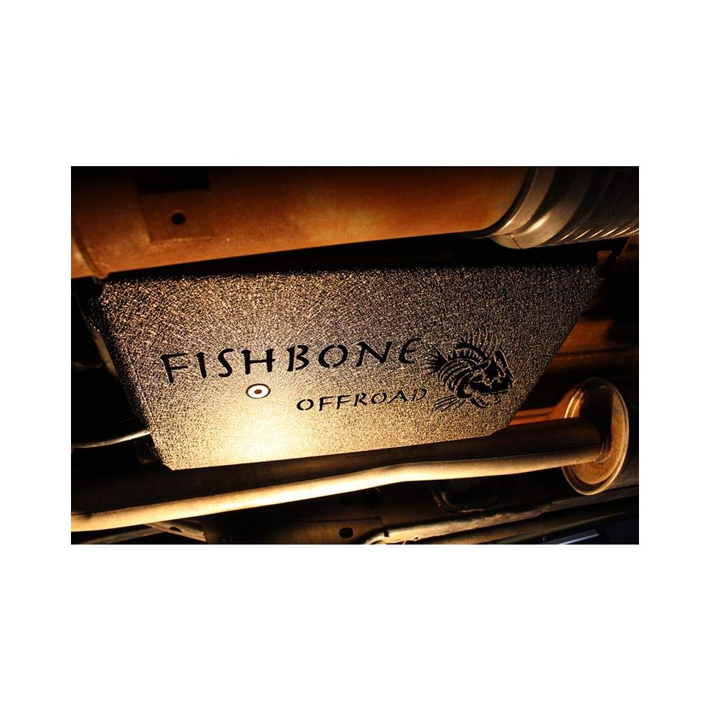 FISHBONE Offroad Jeep JK EVAP Canister Skid Plates 07-11 Wrangler JK Steel Black Textured Powdercoat