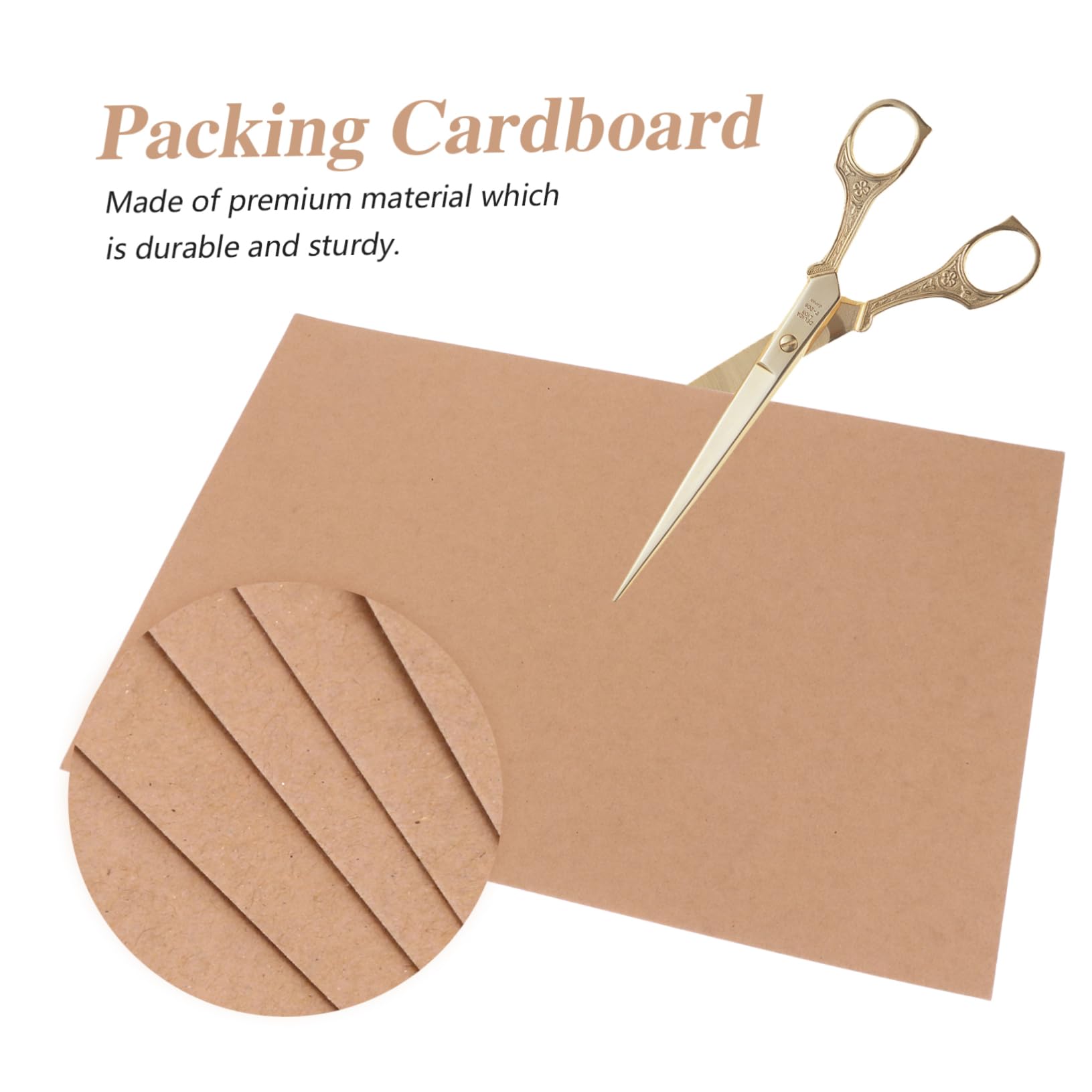 Operitacx 20 Stück Karton Teiliges Set M² Kraftpapier Bastelkarton Dicke Kartonbögen für DIY Malerei Verpackung Schutz vor Knicken Vielseitig für Basteln und Versand