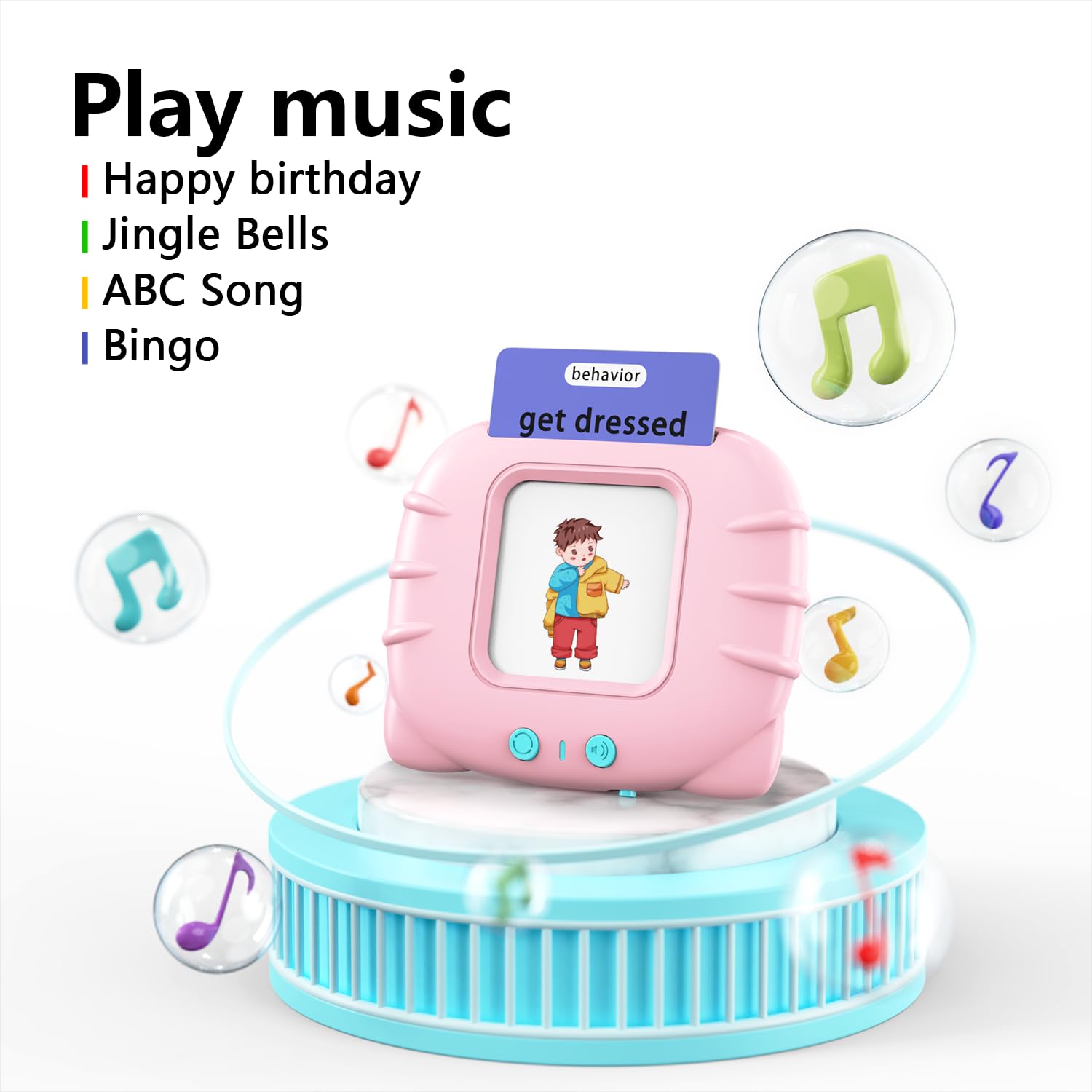 Talking Flash Cards Learning Toy - 280 Cards With 560 Words For Toddlers Ages 3-6