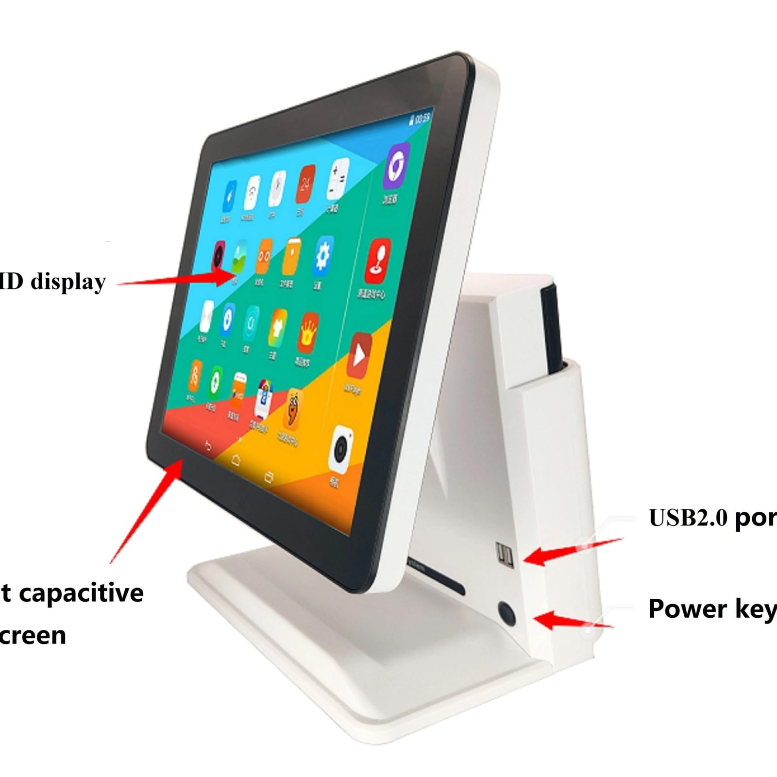 Registratori di cassa, Macchina for registratore di cassa terminale POS for cassiere con doppio display del negozio