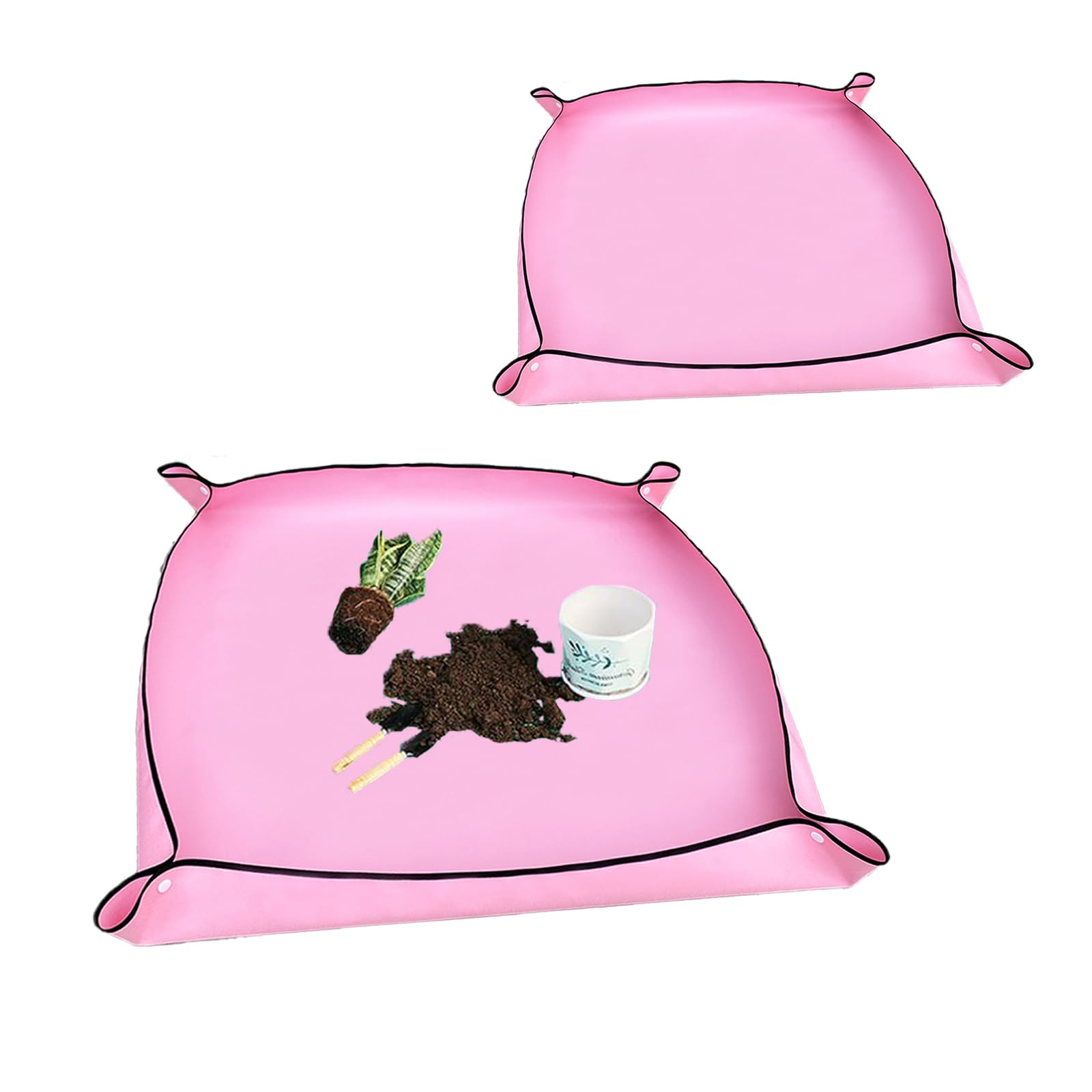 Molyorch Pflanzmatte Set - 2-teilig Auslaufsicher Für Gartenarbeit (100x100cm + 50x50cm)