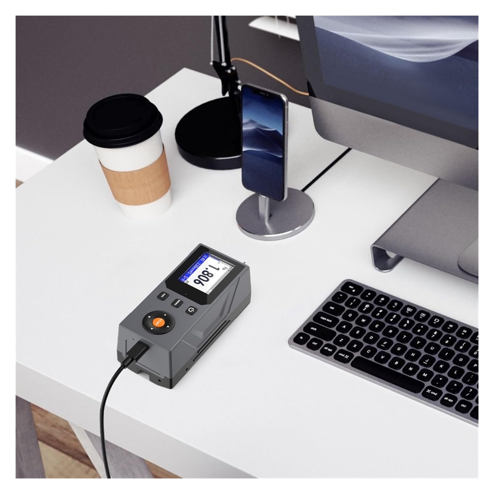 Glossmetro, Rugosimetro Ra Rq Rv Rs Etc 12+ parametri, rugosimetro digitale, durata della batteria di 20 ore, spegnimento automatico, profilometro