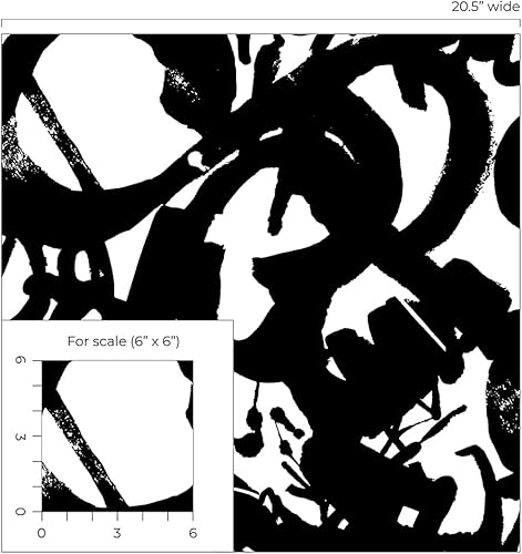 Miniatura 8 de NextWall Inkblot - Papel tapiz abstracto para despegar y pegar ónix