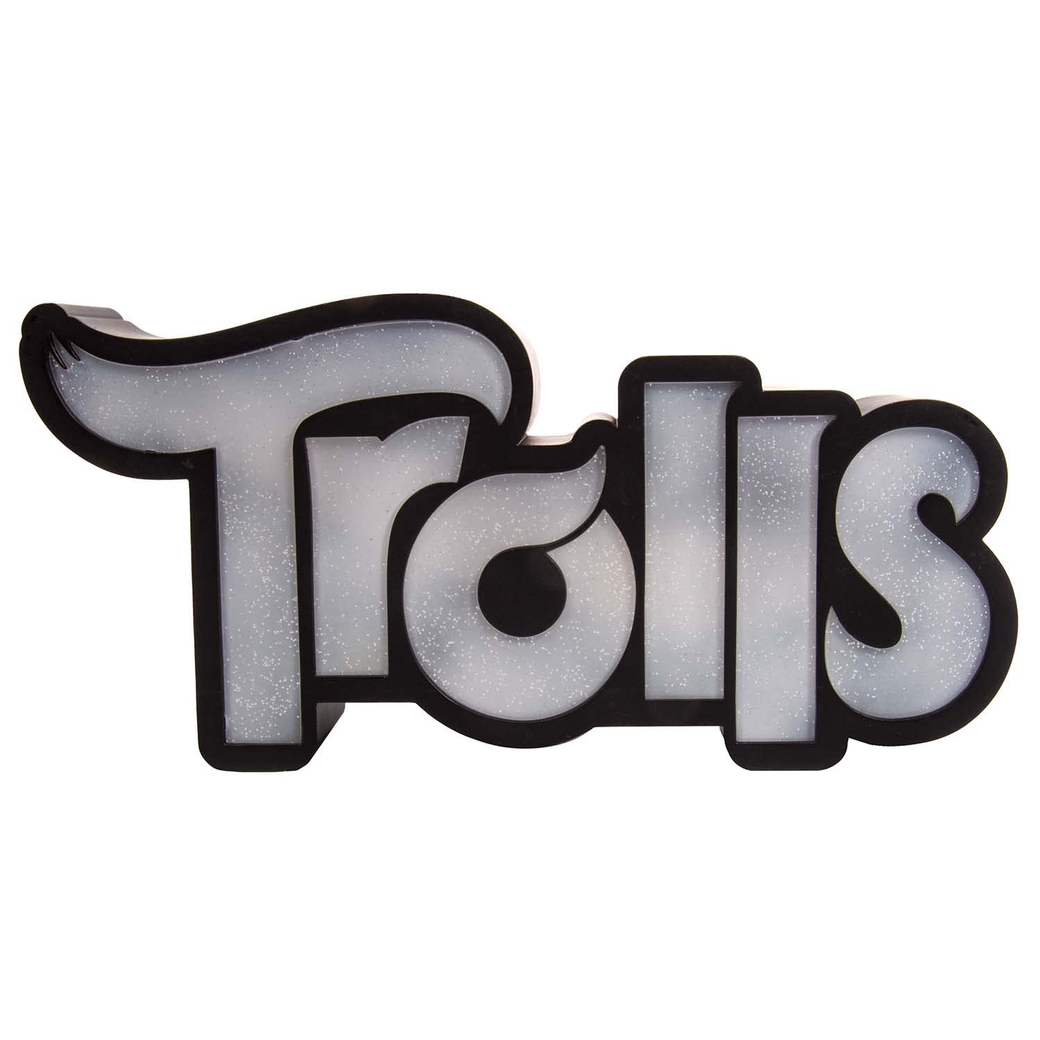 Fizz Creations [Multiple: Trolls-Related Colors] Official Licensed Trolls Logo Light Bedroom Lamp Children's Bedroom