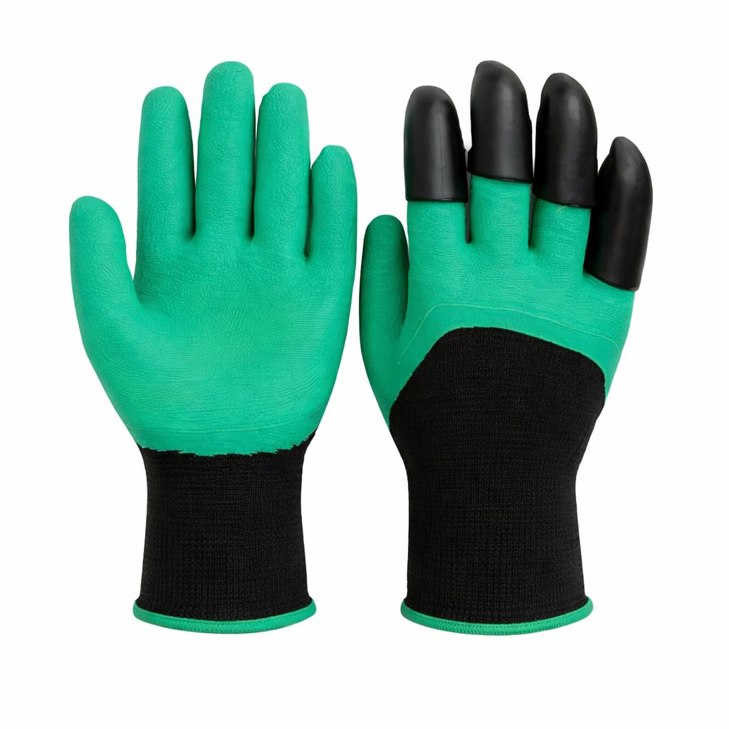 Durable Gardening Gloves with Claws | Puncture Resistant Garden Farming Gloves | ABS Plastic Claw Gloves with Anti-Slip Grip | Comfortable Fit & Protective Hand Gloves for Gardening-image-12