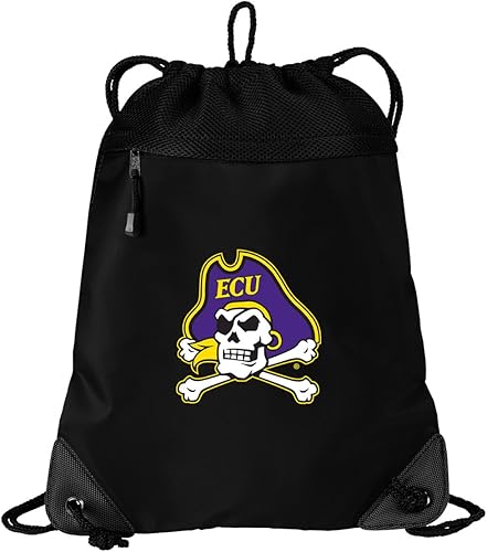 Broad Bay East Carolina University Bolso con cordón ECU Logo Cinch Pack Mochila MALLA Y MICROFIBRA