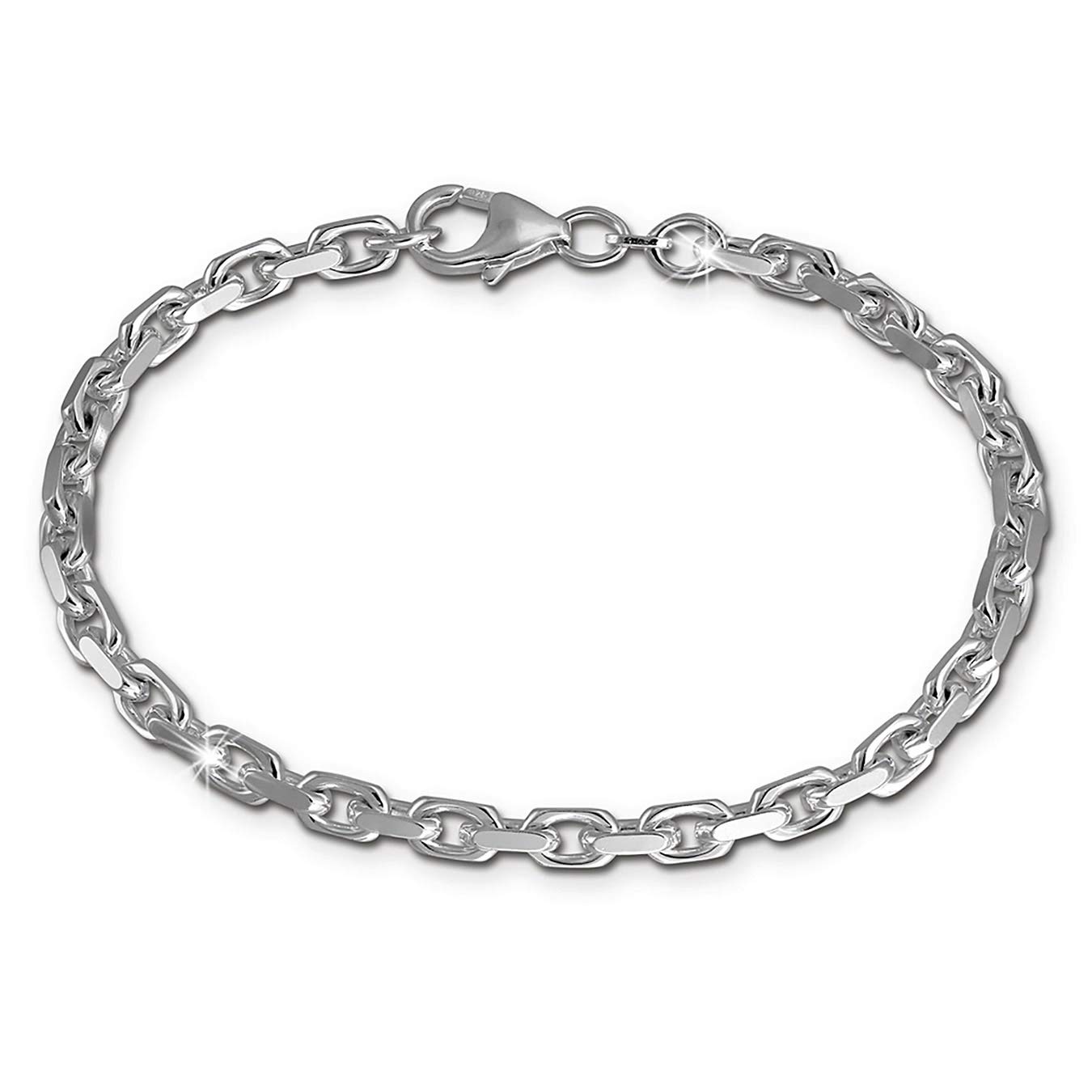 SilberDream SDA7002J - Bracciale da donna in argento 925, 22 cm, 22 cm, argento sterling 925