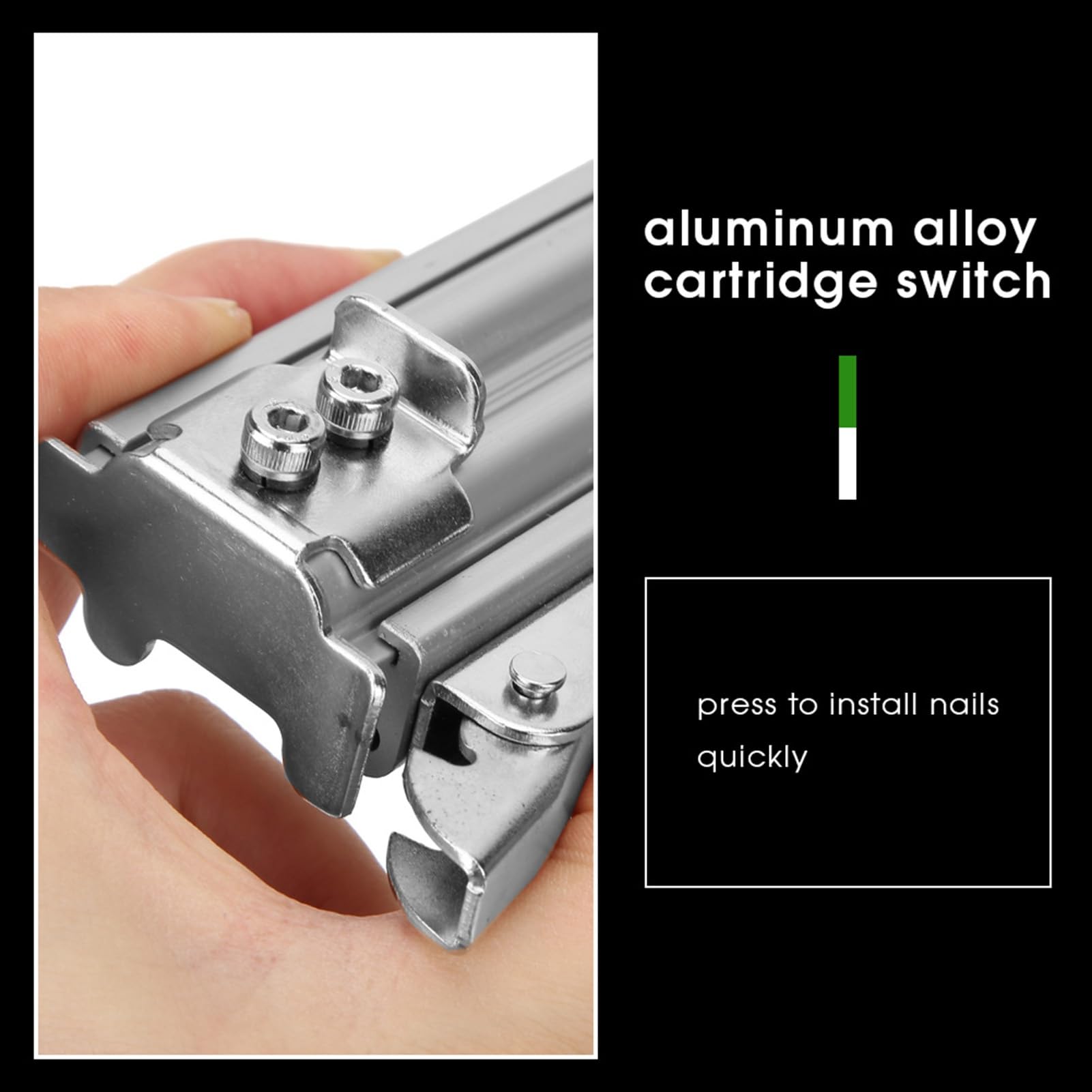 CCYLEZ Pistola de Clavos Eléctricos, Clavadora Recta con Cable de 1800W, Pistola Grapa de Servicio Pesado Eléctrico, Clavadora de Brad Eléctrica para la Fabricación de Muebles de