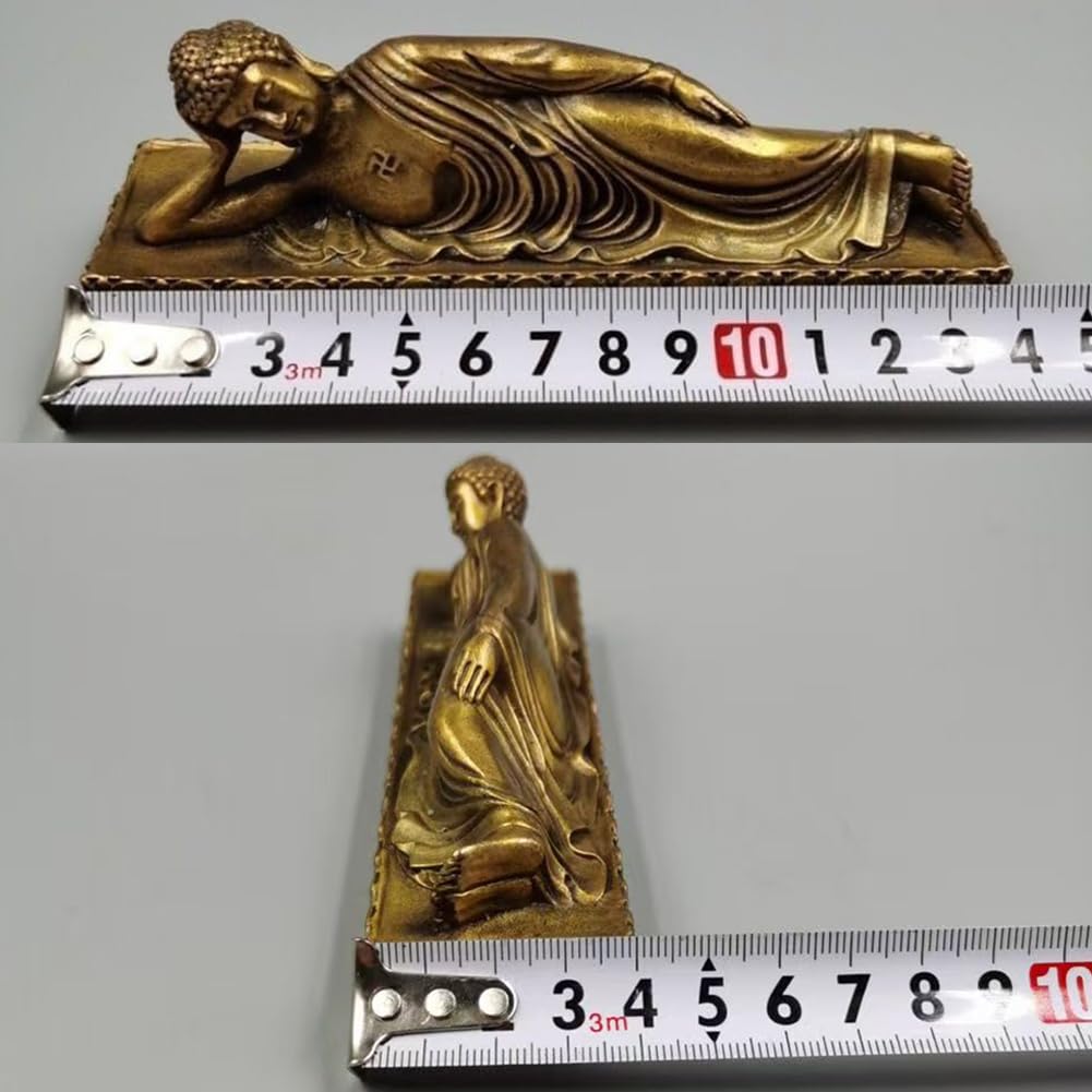 Amazon｜仏像 涅槃像 涅槃仏 寂滅【釈迦如来涅槃像】真鍮 臥仏 本尊