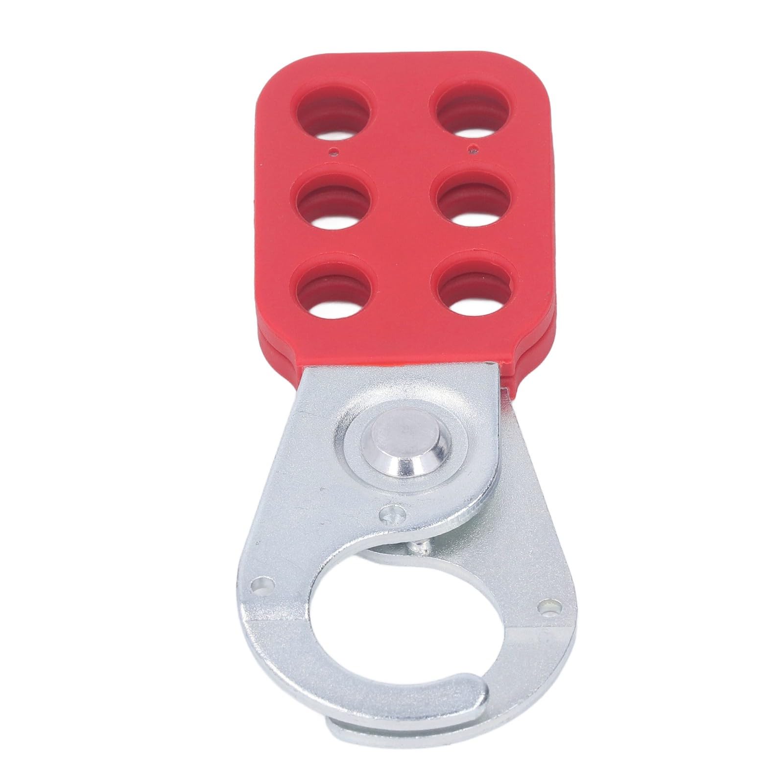 2Pcs Lock Out Hasp 6 Hole 1in Diameter Frosted Finish Lockout Padlock Tag Out Hasp for Security