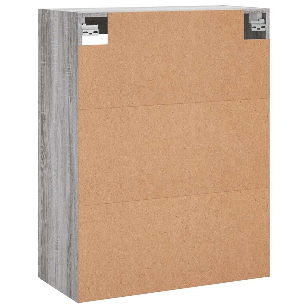 vidaXL Armoire Murale, Placard Suspendu avec Rangement, Meuble Flottant de Salon Bureau Chambre, Moderne, Sonoma Gris Bois d'Ingénierie