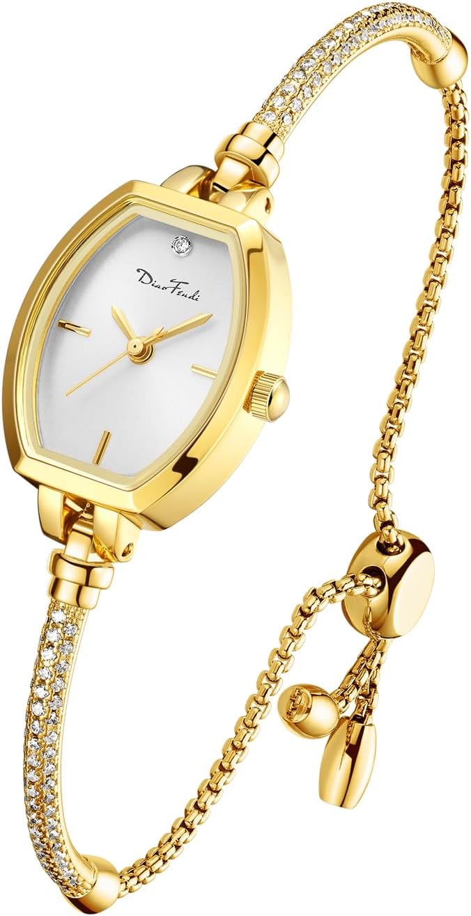 Petite Bracelet Watch for Women, Gifts for Girlfriend Diamond Dress Analog Watch Waterproof