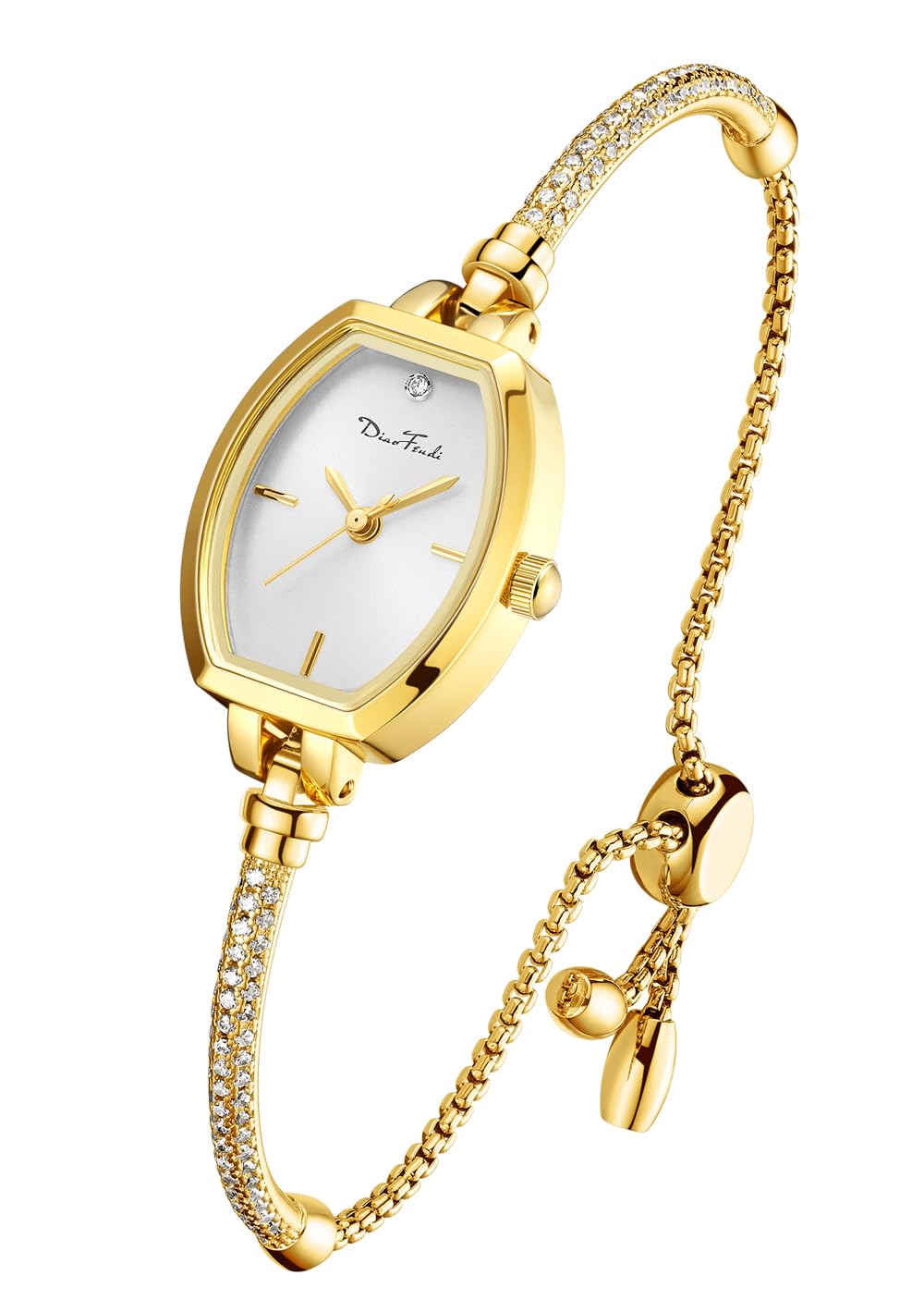 Petite Bracelet Watch for Women, Gifts for Girlfriend Diamond Dress Analog Watch Waterproof