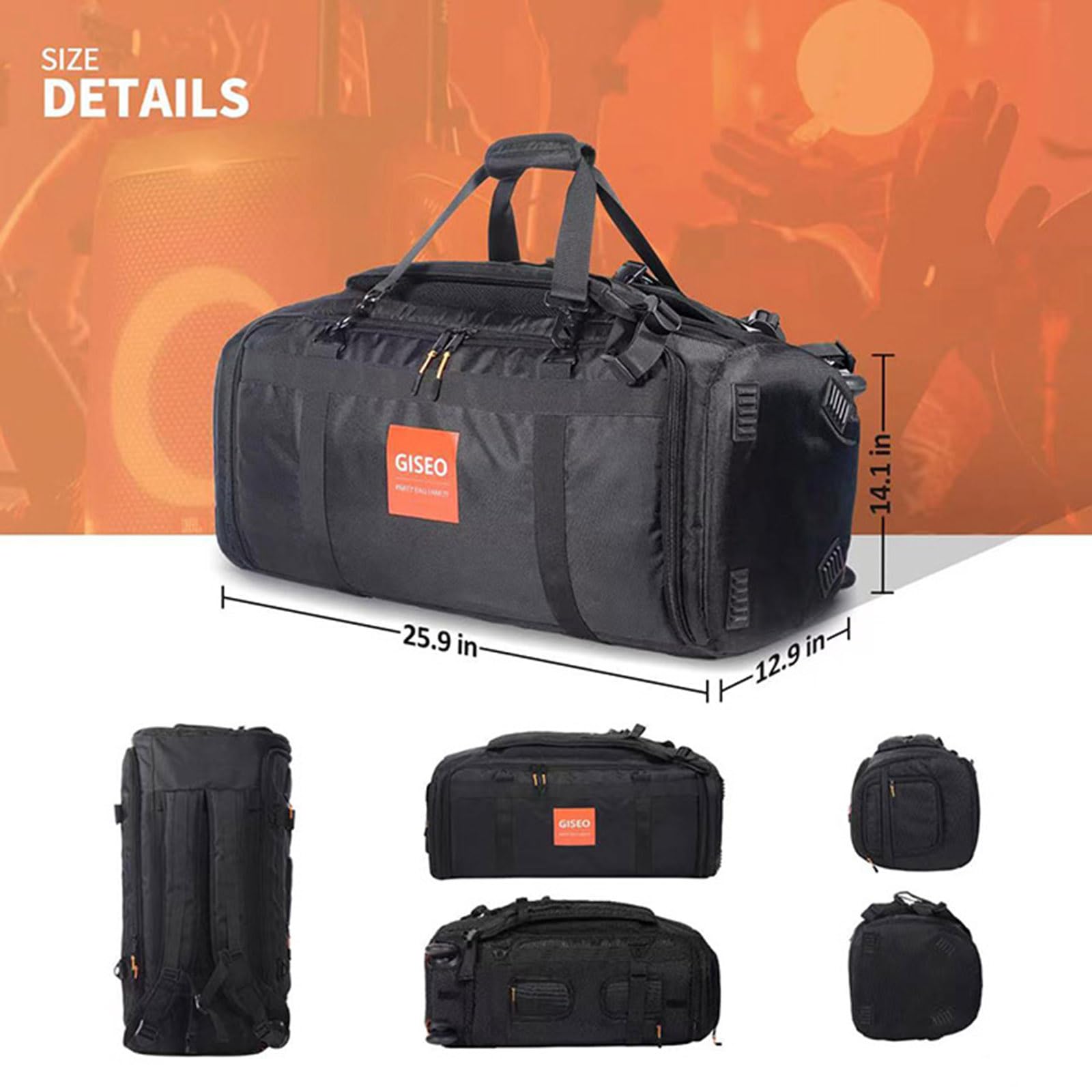 Zaino da Viaggio per Altoparlante JBL PARTYBOX 310 Custodia di Protezione Custodia di Trasporto Borsa Tote (nero)