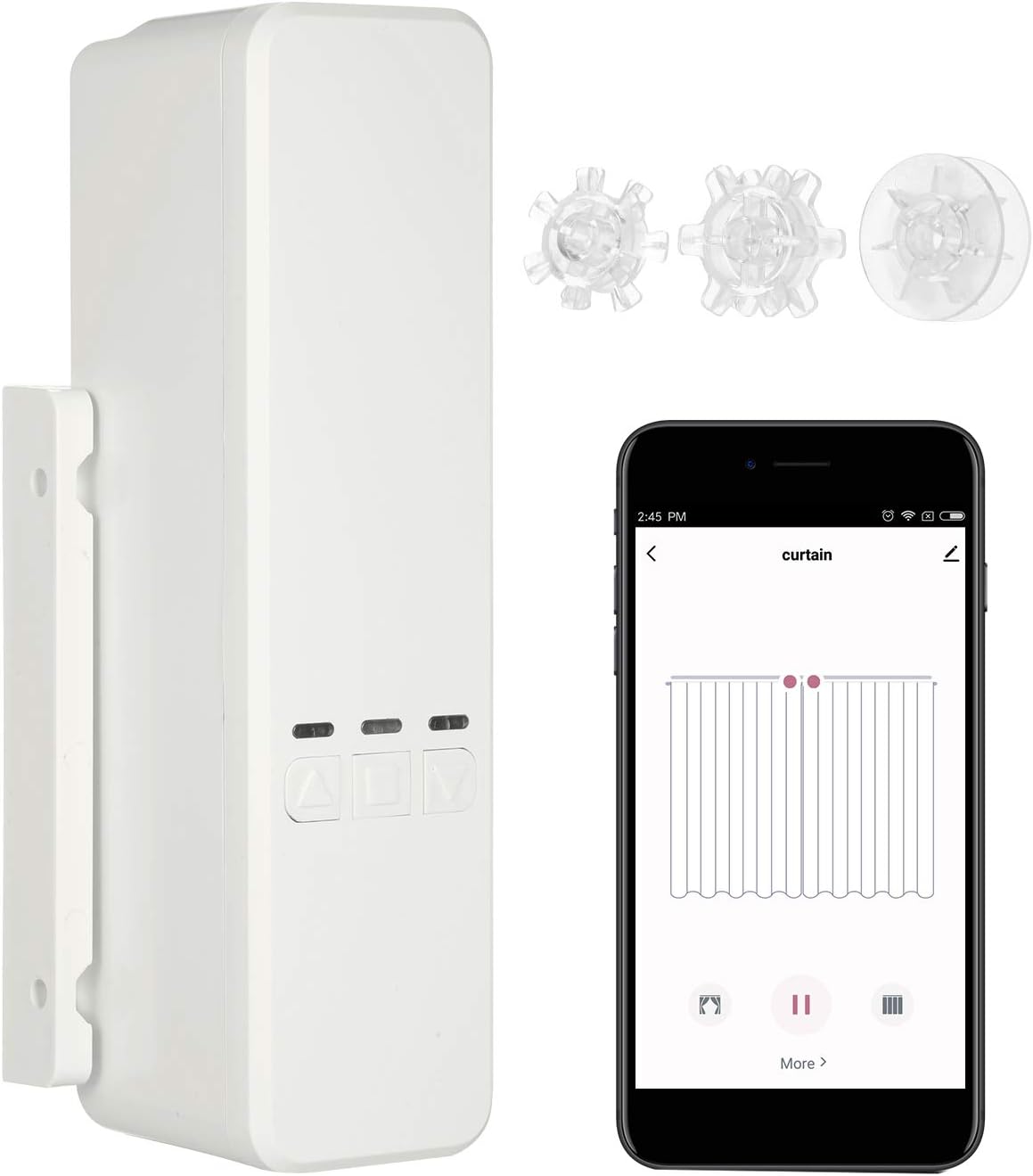 WiFi Tuya DIY Smart Motorized Chain Roller Blinds Shade Shutter Drive Motor APP Control Compatible with Alexa Google Home Voice Control Programmable Electric Curtain Motor