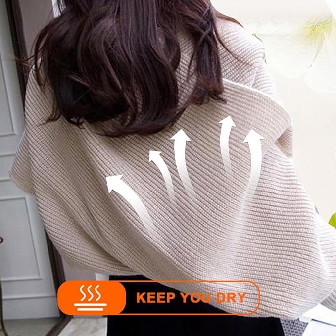 2025 New Scarf with Sleeves for Women,Upgrade Sweater Scarf with Sleeves, Multifunctional Cozy Scarfs Crochet Wrap3