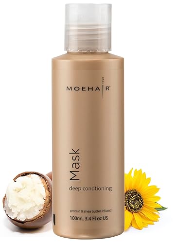 Miniatura 8 de MOEHAIR Mascarilla para el cabello con tratamiento de color, acondicionador profundo para cabello teñido. Infusionada con proteínas y manteca de