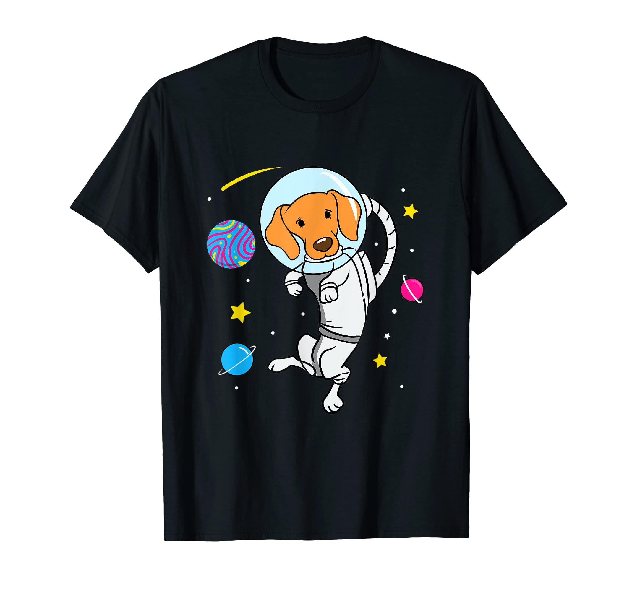 Dog In Space Pan Pride T-Shirt, Black