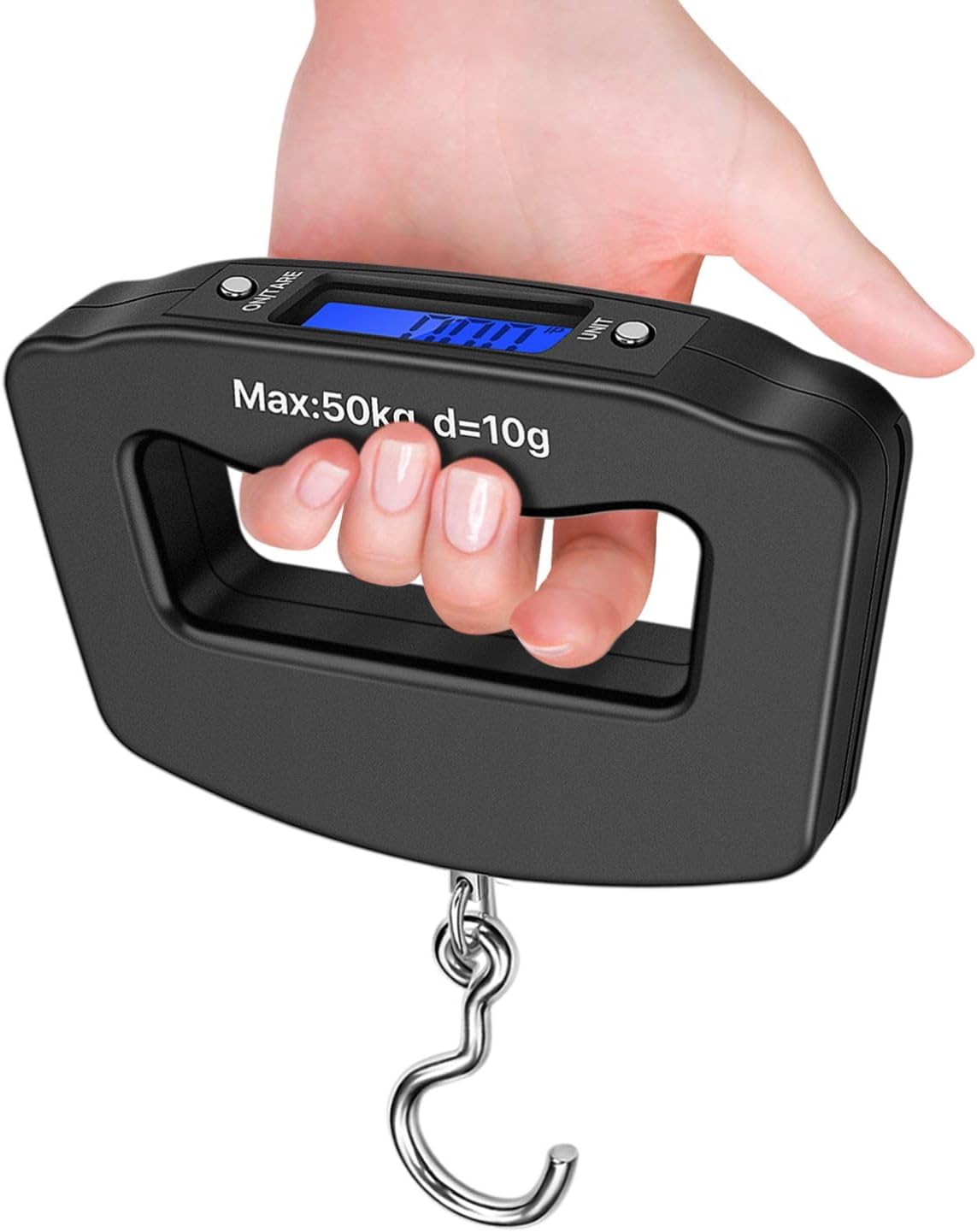 Digital Hanging Hook Scale Electronic Weight Balance Tool 110lb/50kg 10g