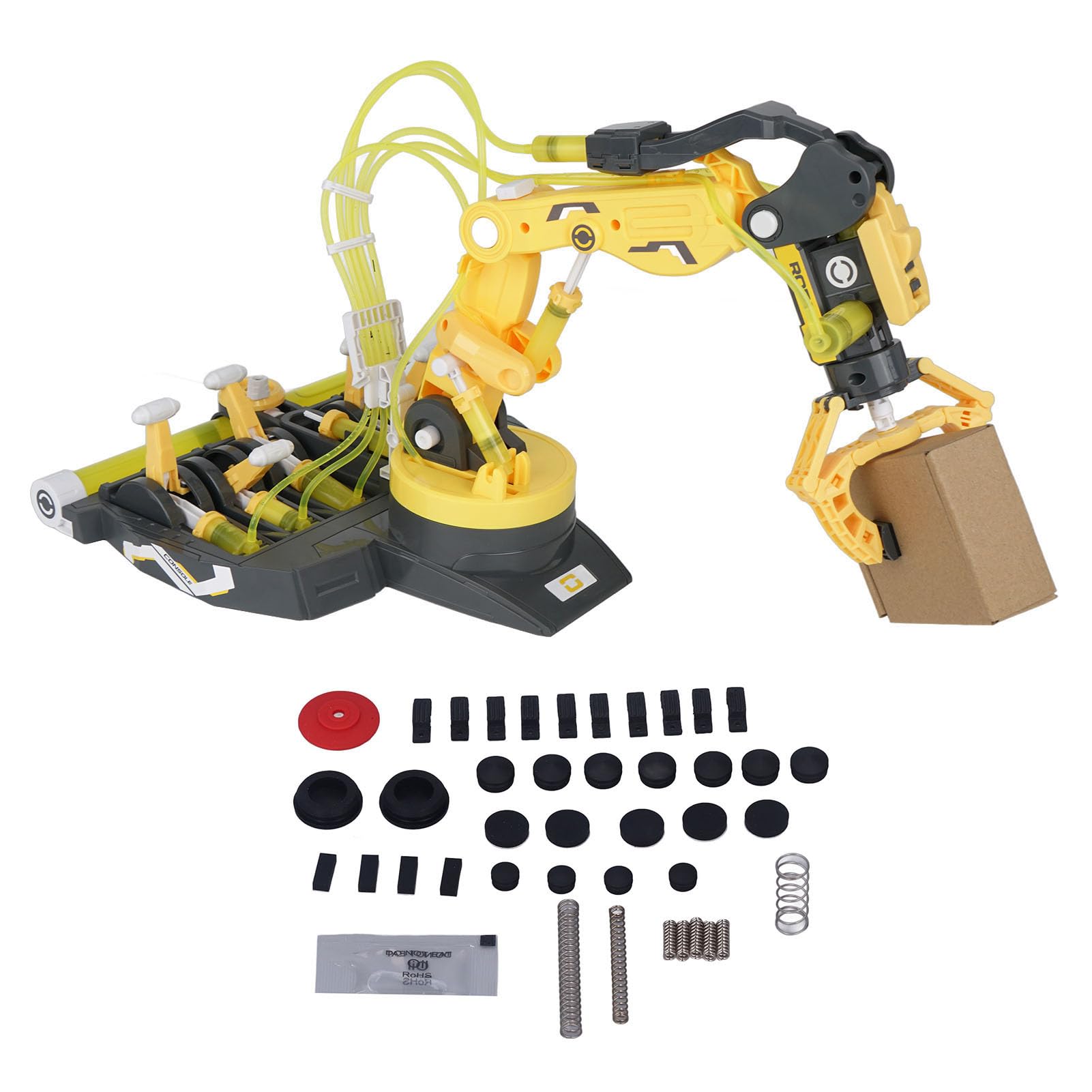 Dzieci DIY montaż Robota Hydraulicznego Mechaniczne ramię Zestaw Zabawek do Eksperymentu Naukowego (2)