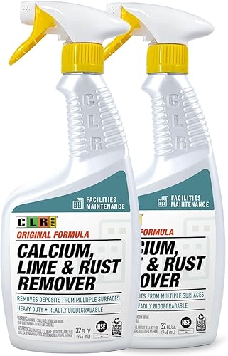 CLR PRO - Eliminador de calcio, lima y óxido, elimina rápidamente calcio, cal, depósitos de agua dura y manchas de óxido en la superficie, espray de