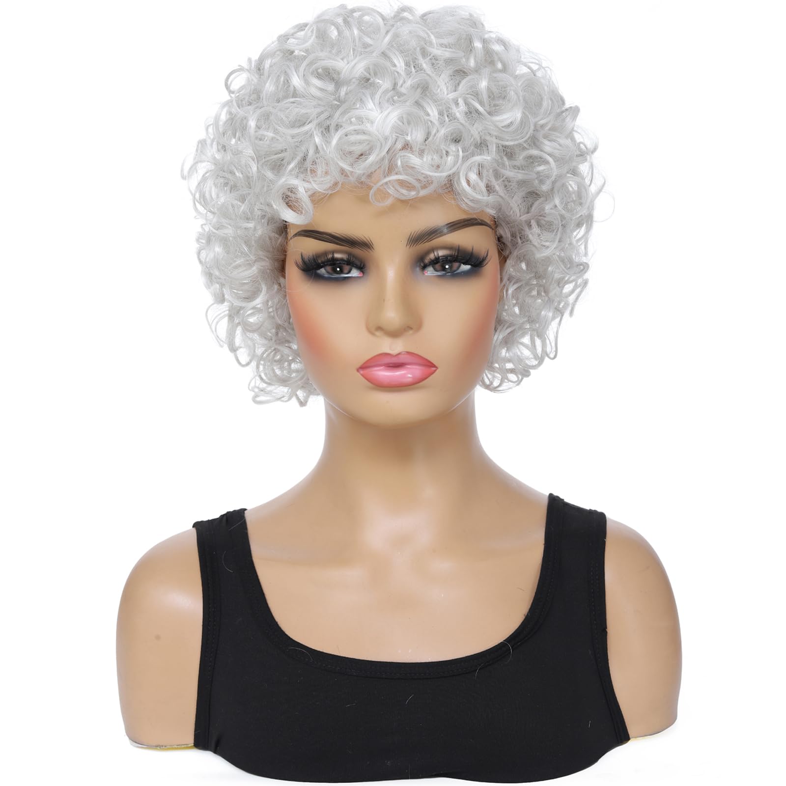 Serene Amazon Short Curly Wigs Abstract Art Serene Amazon Short Curly Wigs Abstract Art