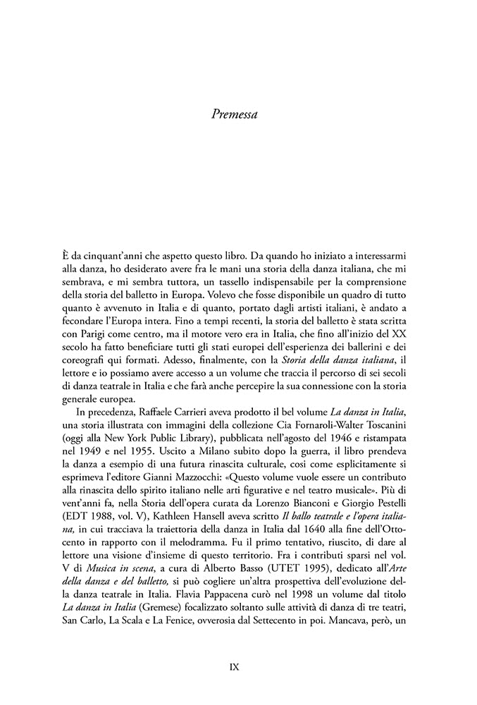 Storia della danza italiana. Dalle origini ai giorni nostri