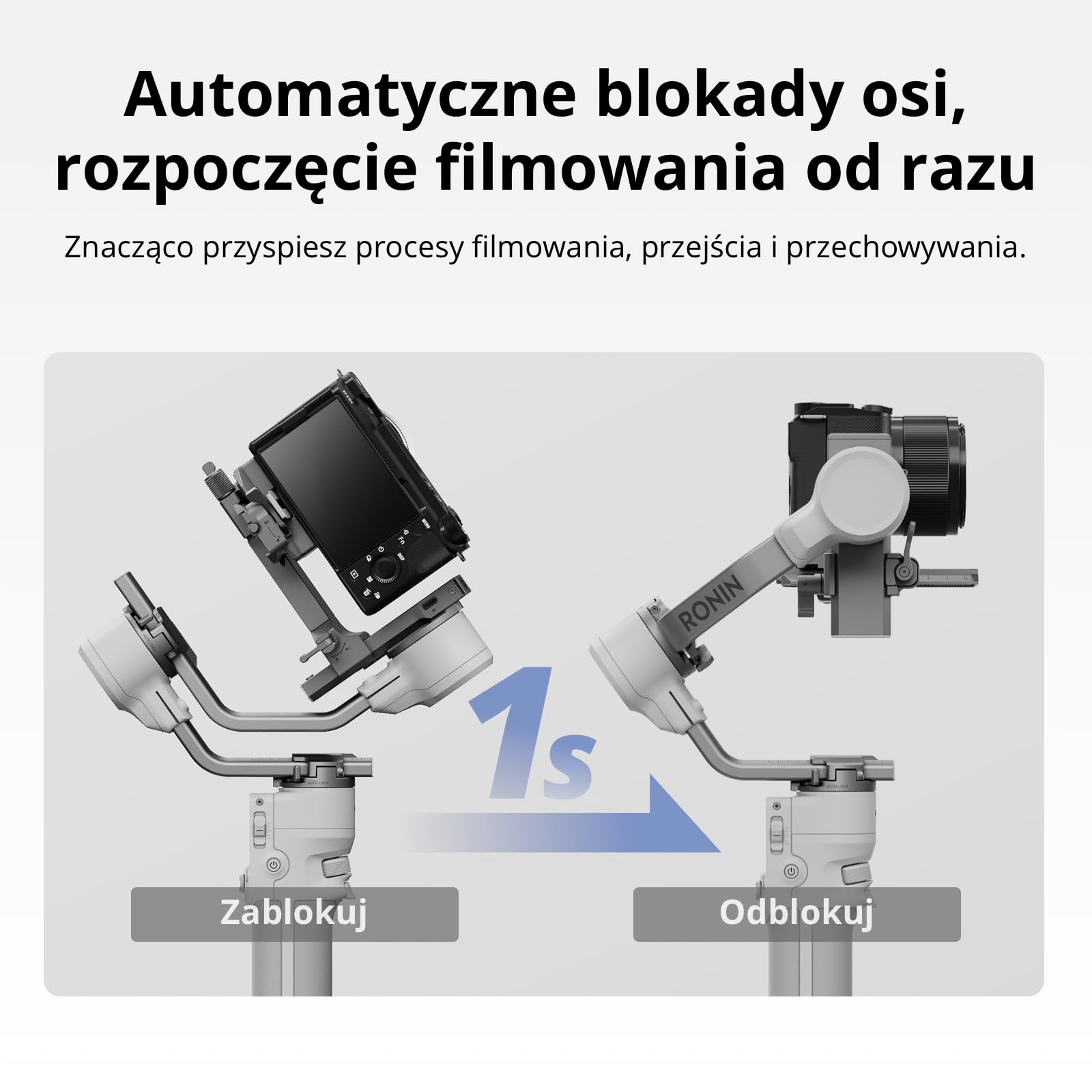 DJI RS 4 Mini Combo, stabilizator gimbala, Canon/Sony/Nikon/Fujifilm | Moduł inteligentnego śledzenia, uchwyt walizkowy, wbudowane pionowe nagrywanie 3. generacji, Ulepszone wyważanie Teflon