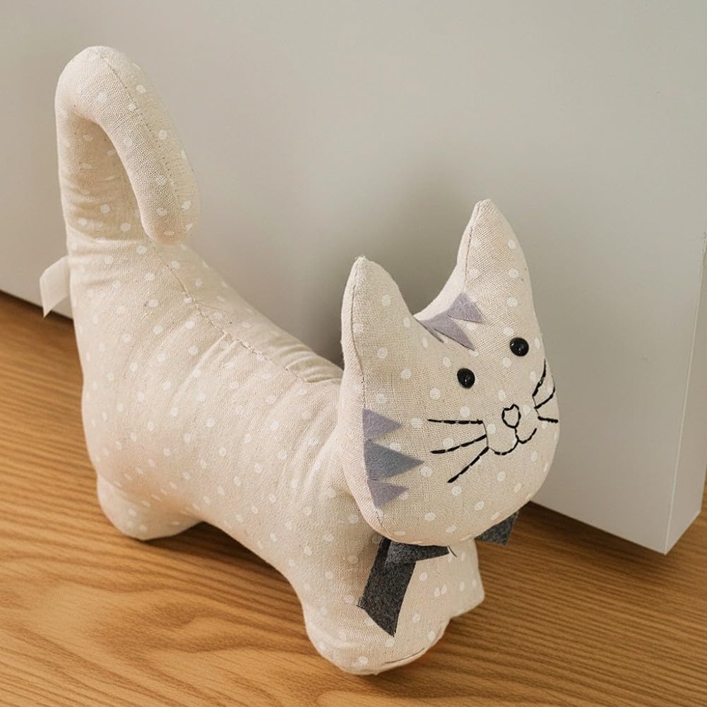Simpatico fermaporta a forma di gatto 3D: protezione silenziosa e decorazione elegante per la casa