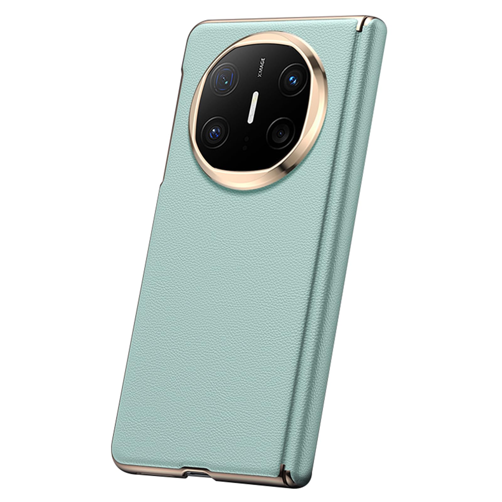 Magnetyczne skórzane etui do Huawei Mate X6, ultracienkie zawiasy, ochrona tylnej obudowy, luksusowy biznes, odporna na wstrząsy obudowa, zielone, Mate X6