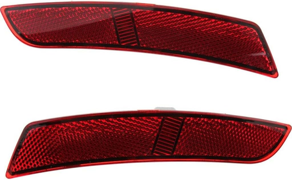 CarLights360 For Chevy Camaro Side Marker Light Assembly 2016 2017 Driver and Passenger Side | Pair | Red | DOT Certified | GM2860113 | GM2861113 | 23126885
