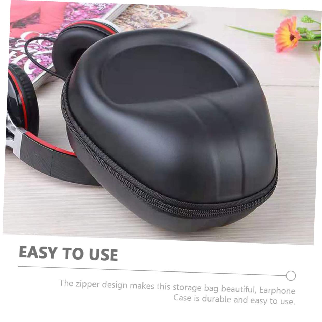 OSALADI 3pezzi Custodia Rigida Per Auricolari Con Cerniera Borsa Da Viaggio Per Accessori Elettronici Compatta e Resistente Eva Organizer Per Cuffie e Cavi Perfetta Per Trasporto e