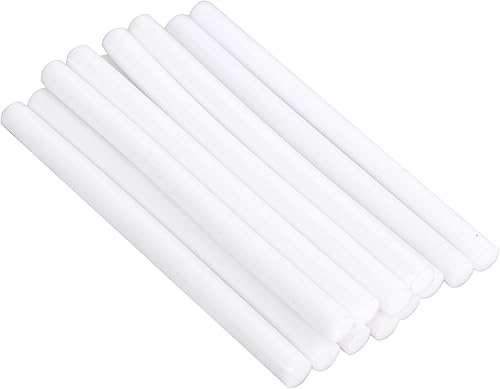 Miniatura 7 de HUIHUIBAO 12 barras de pegamento caliente de colores, mini barra de pegamento adhesivo termofusible para manualidades, 0.276 x 3.937in (oro rosa)