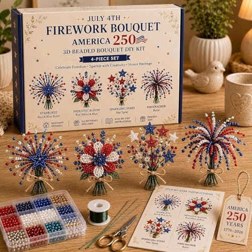 Perlas del 4 de julio: kit de bricolaje para evitar decoraciones comunes 4