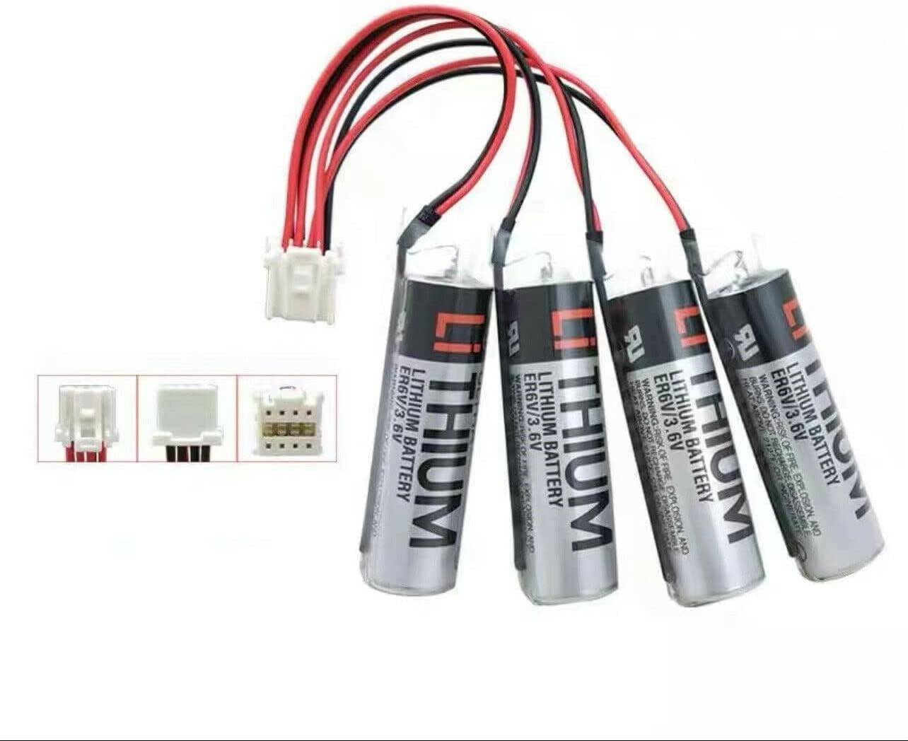 (1 Count) ER6V/3.6V 8000mah PLC Lithium Battery Replacement for Yaskawa HW0470360-A Motoman Robot YASKAWA HW0470360