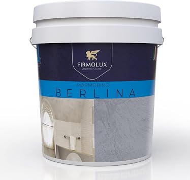 Marmorino Berlina Authentic Venetian Plaster | Smooth Plaster | Made in Italy from Lime & Marble | Dark|Black Colors 22 | Color BM2119-40 Silver Streak
