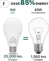 LUTW E27 LED izzó 9W 6500K hideg fehér 900 lm 3 db csomag 4
