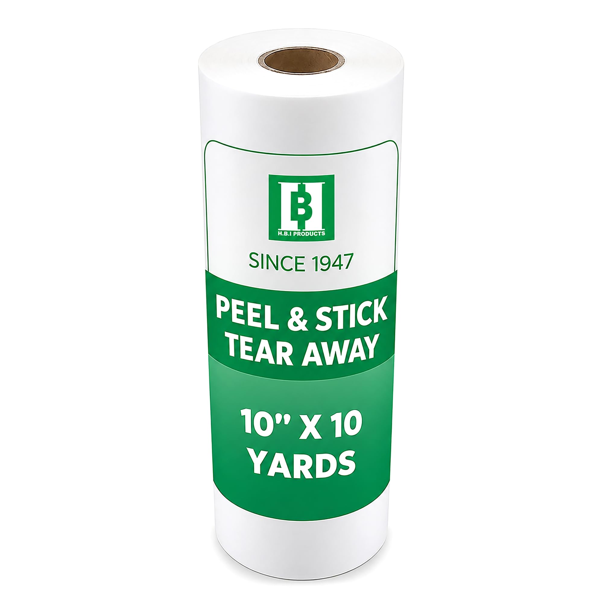 HBI H.B.I. PRODUCTS H.B.I. Peel & Stick Tear Away stabilizer for Embroidery Roll, 10" x 1…
