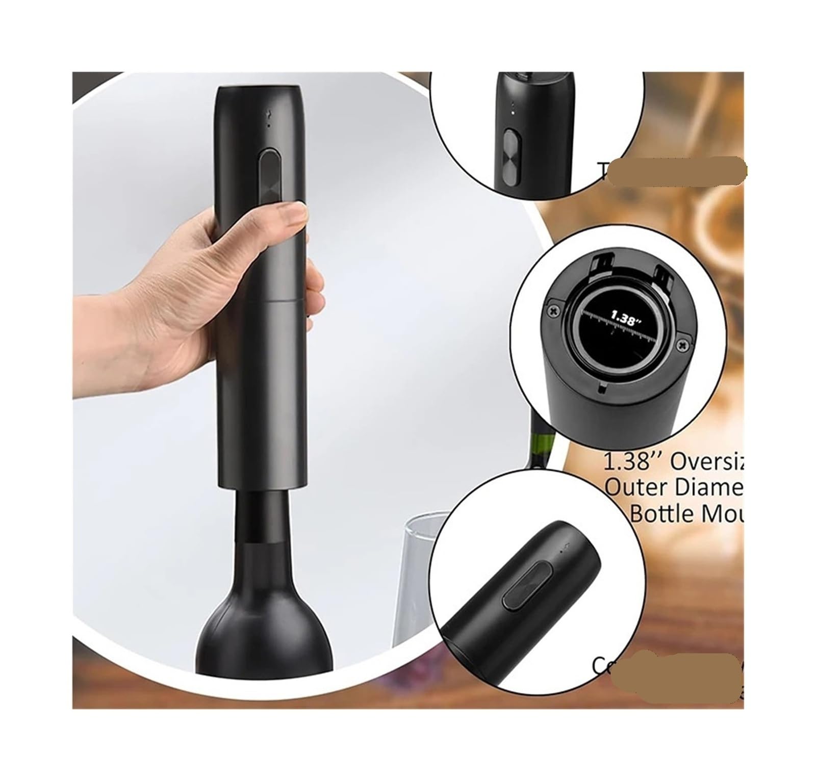 4-in-1-Weinöffner-Set, multifunktionaler Korkenzieherverschluss und Dekanter