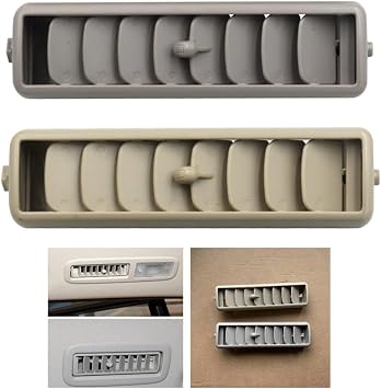 1 Piece AC Panel Grille Cover Side Air Vent for Mitsubishi for pajero V93 V97 ABS Grey Beige Interior Accessory for Car Styling and Personalization(beige)
