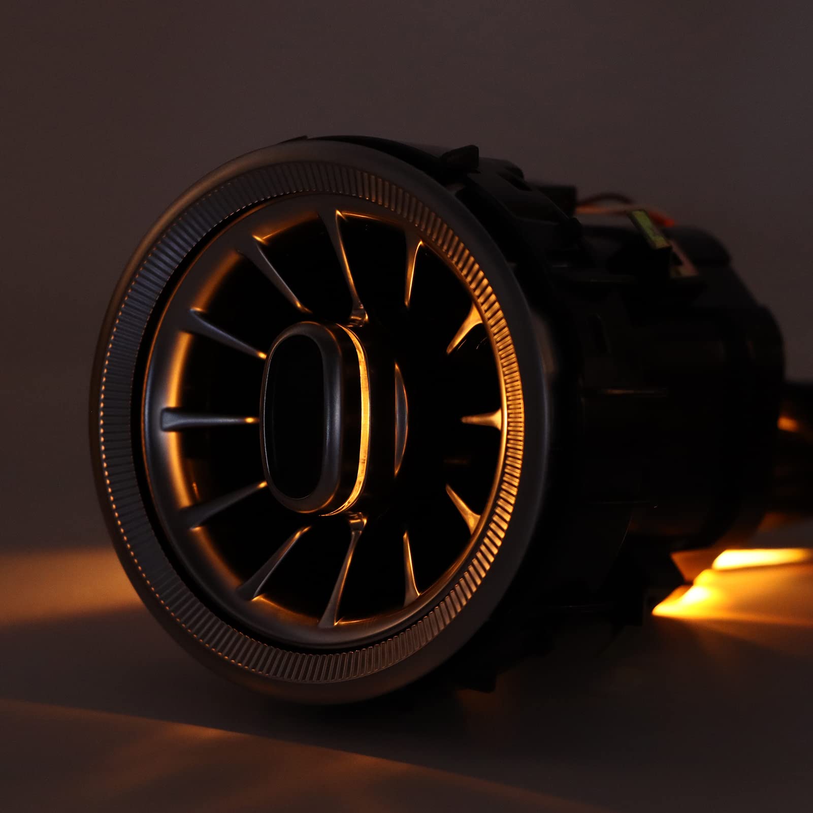 Ventilación de Aire de Turbina de Coche Kit de Luz Ambiental de Ventilación de Aire de Turbina LED Frontal de 3 Colores de 4 Piezas de Repuesto para Benz Clase V W447 2014-2020
