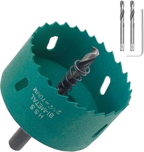 Sierra de agujero de 2 34 pulgadas2.756 in, herramientas de sierra de agujero BI-metal, cortador de agujeros, corte suave y rápido para tableros de
