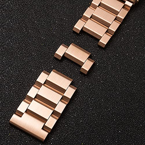 Sangle de montre en acier inoxydable à maillons robustes et fixation rapide - 3
